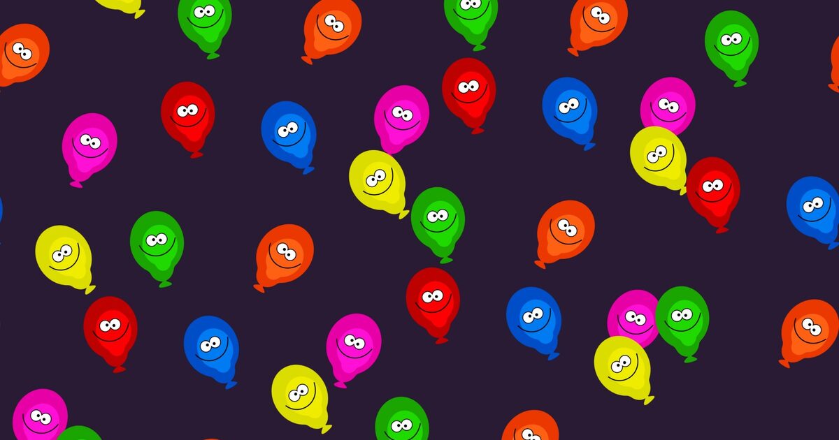 Balloon Faces photo background