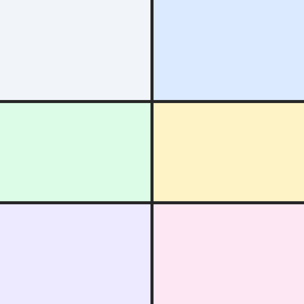 Six-Panel Grid template